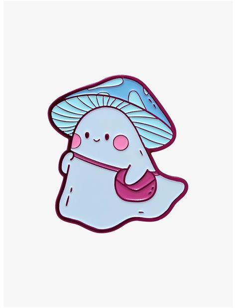 Arcasian Mushroom Ghost Enamel Pin | Hot Topic | Cute stickers, Stuffed ...