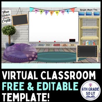 Virtual Bitmoji Classroom Template (Free) by 6thGradeSoLit | TPT