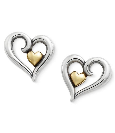 James Avery Joy of My Heart Sterling Silver and Gold Earrings | Dillards