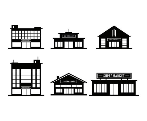 Supermarket Vector Set Vector Art & Graphics | freevector.com