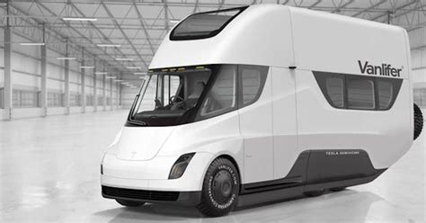 Tesla Semi electric motorhome concept: a zero-emission and self-driving ...