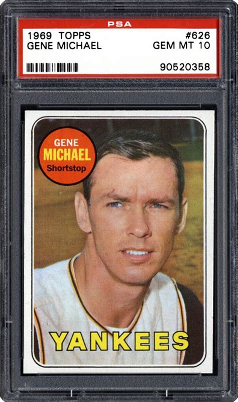 1969 Topps Gene Michael | PSA CardFacts®