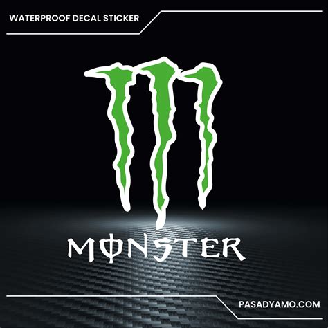 Monster Energy Drink Logo Decal Sticker for Cars Motorcycles Laptops Skateboards 4 x 5 inches ...