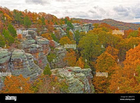 Fall Colors Amongst the Rocky Ridges of Garden of the Gods in Shawnee ...