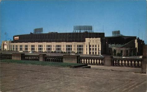 Municipal Stadium from Mall Cleveland, OH Postcard