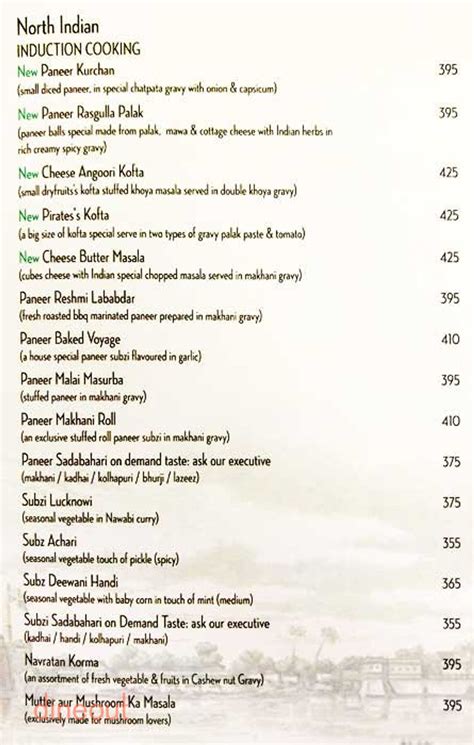 Menu of Pirates Voyage, Piplod, Surat | Dineout discovery