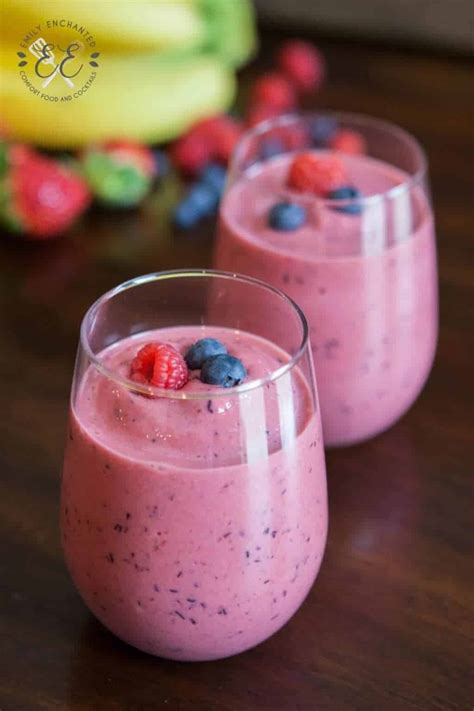 Very Berry Protein Smoothie | Fruit Smoothie Recipe