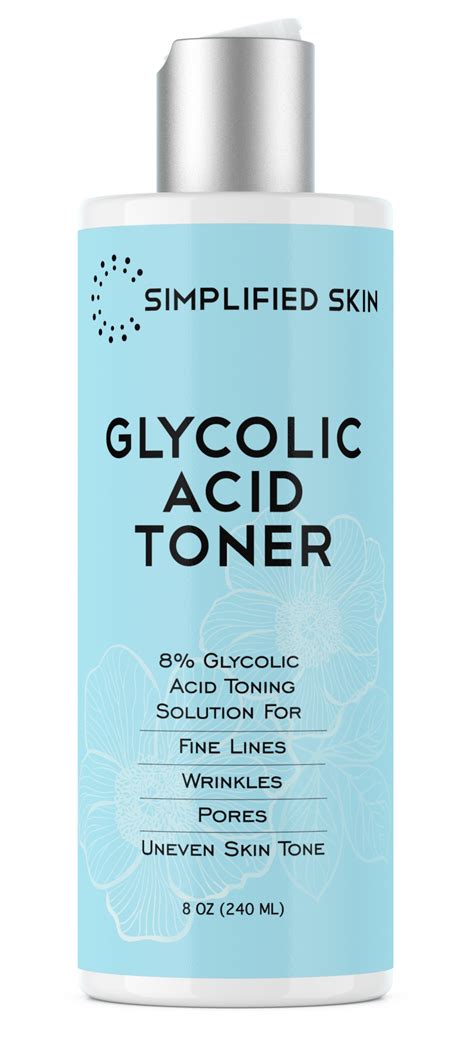 Simplified Skin Glycolic Acid Toner 8% ingredients (Explained)