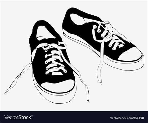 Athletic shoes Royalty Free Vector Image - VectorStock