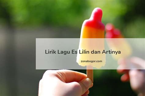 Makna dan Lirik Lagu Es Lilin, Lagu Daerah Jawa Barat - ZonaBogor