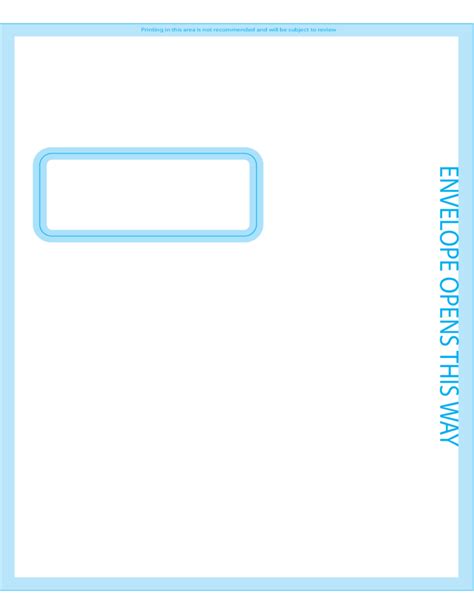 Window Envelopes 9 x 12 - Front Free Download