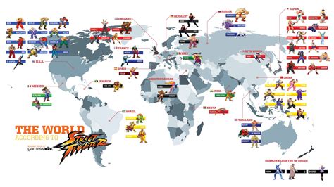 Street Fighter 2 World Map