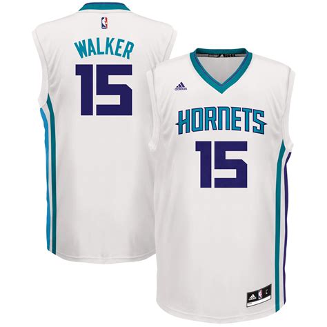 adidas Kemba Walker Charlotte Hornets White Home Replica Jersey