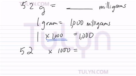 Converter Grama Em Miligrama