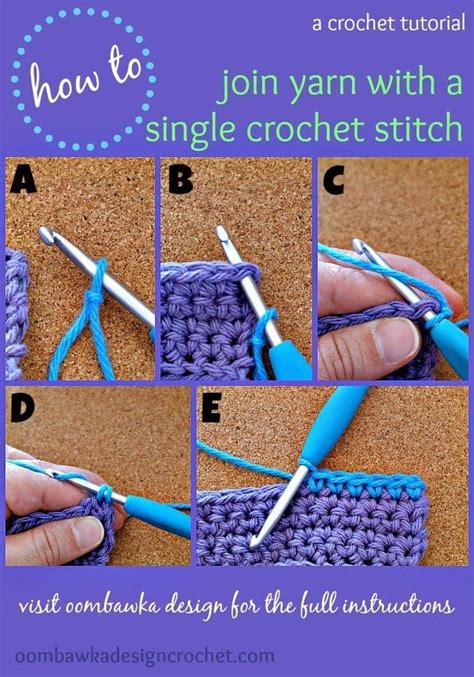 Learn how to use the Single Crochet Stitch Joining Method • Free ...