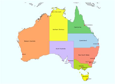 Large detailed administrative map of Australia | Australia | Oceania | Mapsland | Maps of the World