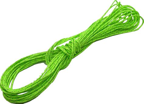 Buy Ultra Light - 2mm Dyneema Tent Guy Guide Reflective Green Rope - 200kg Breaking Strain ...