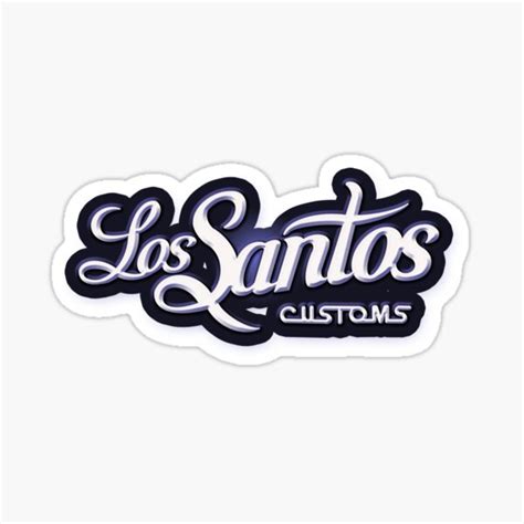 "Los Santos Customs" Sticker for Sale by SUBURB4N | Redbubble