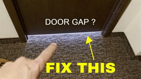 How do I fix large gap at bottom of my door? Simple Fix! - YouTube