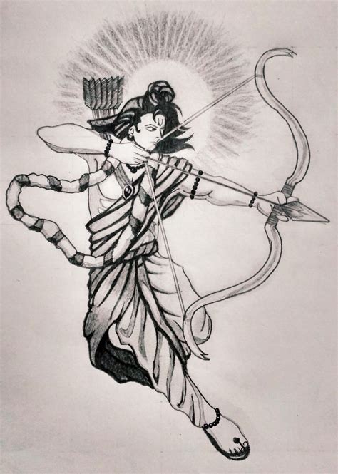 Shri Ram Sketch | Pencil sketch images, Sketch instagram, Boho art drawings