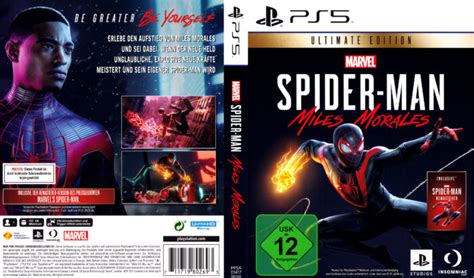 Spider-Man - Miles Morales UE DE PS5 Cover & Label - DVDcover.Com