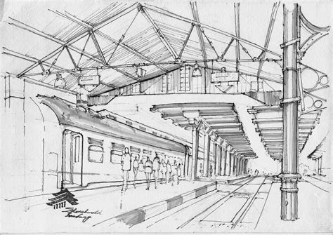 AS logbook: Bandung Sketchwalk 5 - Stasiun Bandung