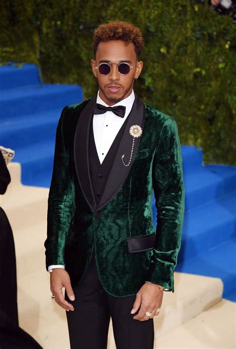 Lewis Hamilton wore a Dolce&Gabbana Alta Sartoria single breasted ...