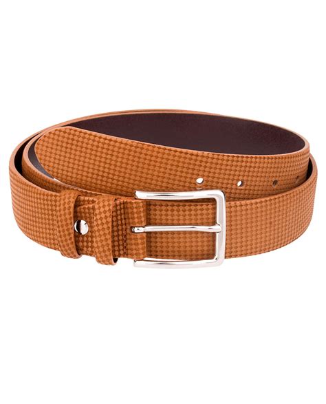 Buy Men's Nubuck Leather Belt - Laser engrave - LeatherBeltsOnline.com