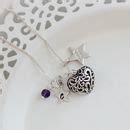 mini rosaline silver heart necklace by bish bosh becca | notonthehighstreet.com