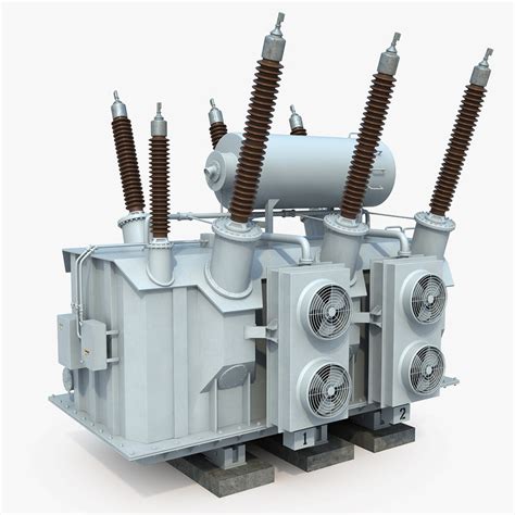 3d power transformer model