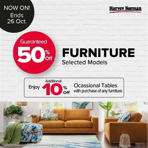 Harvey Norman Furniture Sale 50% OFF (1 Jan 0001 - 26 Oct 2020)