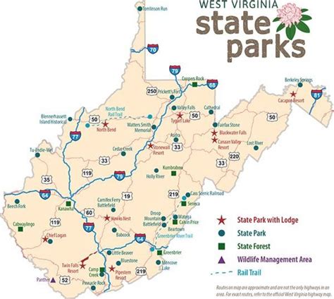 West Virginia State Parks Map - Printable Map