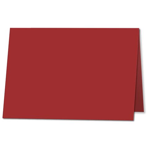 Chilli Red. 105mm x 148mm. A7 (Long Edge). 235gsm Folded Card Blank ...