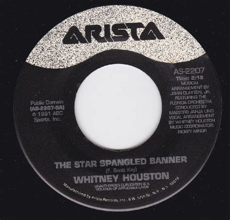 whitney houston star spangled banner CD Covers