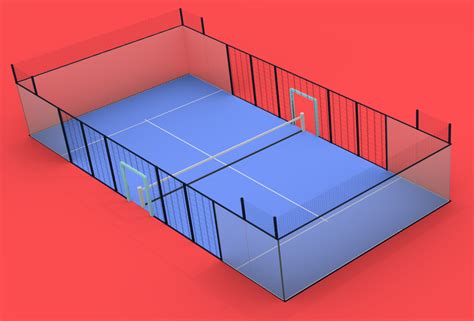 A padel court is substantially smaller than a tennis court. The court ...