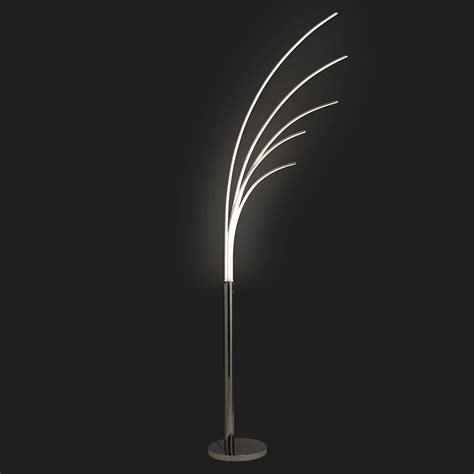 PALM LED 5LT ARCH CHROME FLOOR LAMP - KLiving
