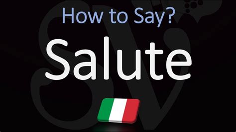 How to Say 'Cheers' in Italian? | How to Pronounce Salute? - YouTube