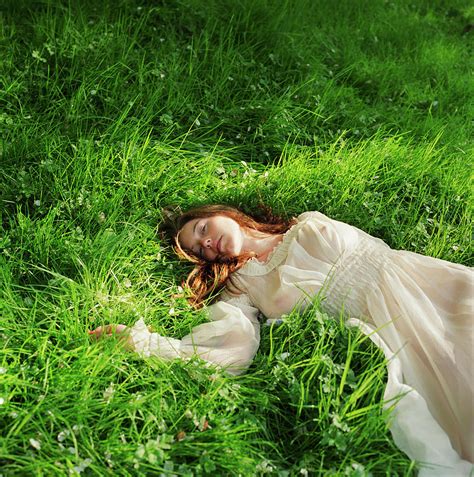 Woman In Dress Lying Down On Grass by Lisa Kimmell (16 min) - Video ...