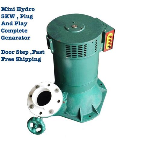 Mini Hydro Generator 5kw Off Grid Hydroelectric Power Station Water ...