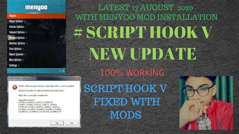 GTA 5 FIX SCRIPT HOOK V AUGUST 18 2020 . MENYOO PC SP INSTALLATION GTA 5 . # SCRIPT HOOK V ...