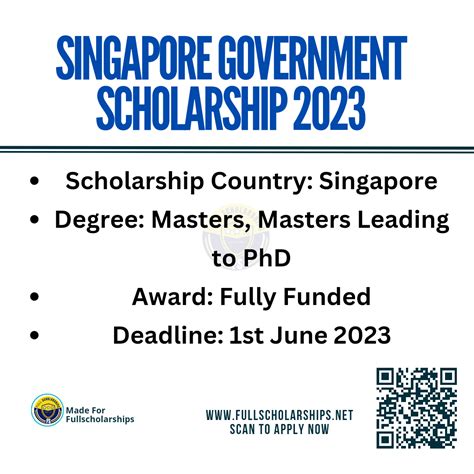 Singapore Scholarships - Fully Funded Singapore Government Scholarships ...