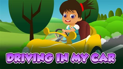 Driving in My Car - Famous Nursery Rhyme for kids | Kids nursery rhymes songs, Kids nursery ...