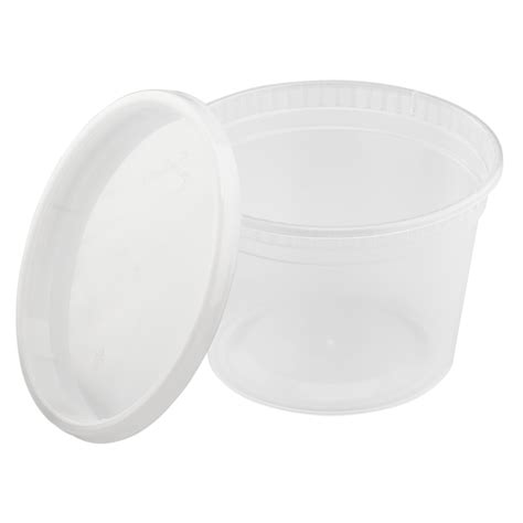 16 oz Plastic Soup Container | 16oz Injection Molded Deli Containers