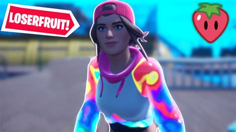 Fortnite - *LEAKED* LOSERFRUIT SKIN GAMEPLAY! (Loserfruit FULL SET Showcase) - YouTube