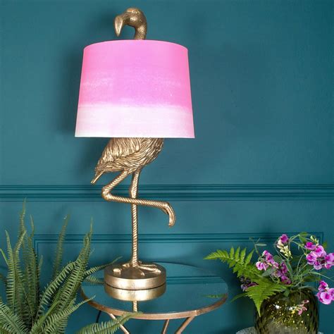 Brass Flamingo Table Lamp- Ombre Shade | Audenza Floor Lamp Bedroom, Floor Lamps Living Room ...