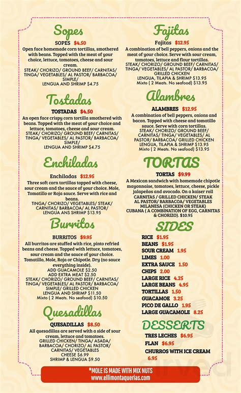 El Limon - Parkesburg menu in Parkesburg, Pennsylvania, USA