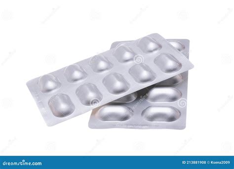 Packaging with Medical Capsules Isolated Stock Photo - Image of ...