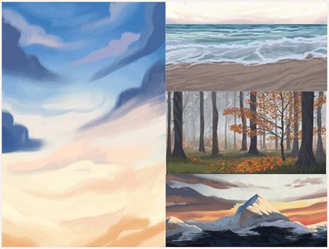 Landscape Paintings 3 by EarthnAshes on DeviantArt