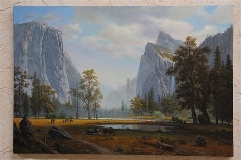 Albert Bierstadt, "Yosemite Valley" Original painting Contact ho ...