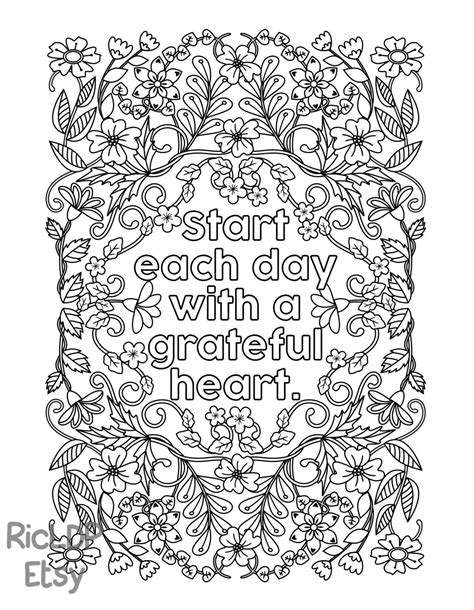 10 Best Gratitude Coloring Pages